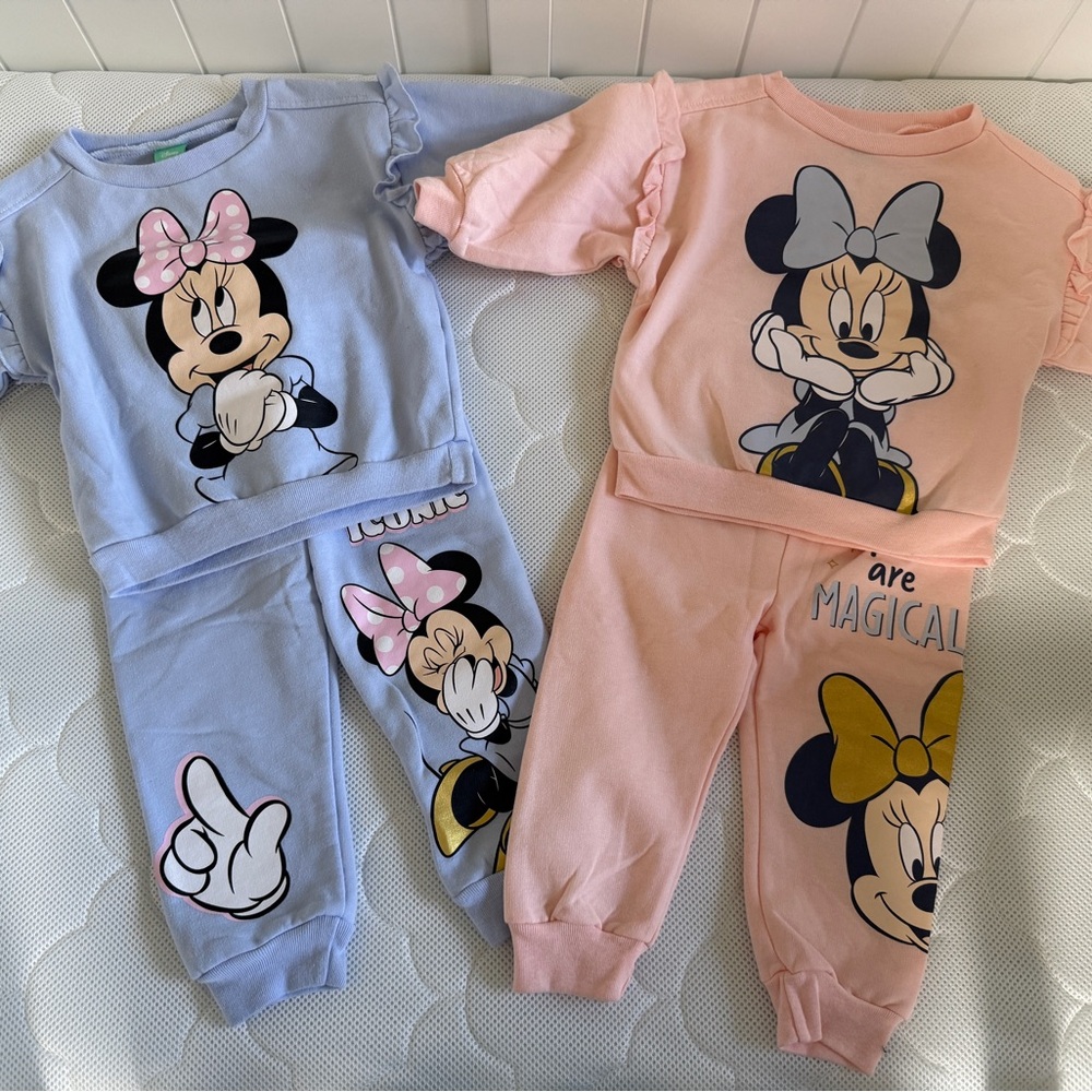 Disney Minnie Baby Girl Clothes Bundle Size 12 Months